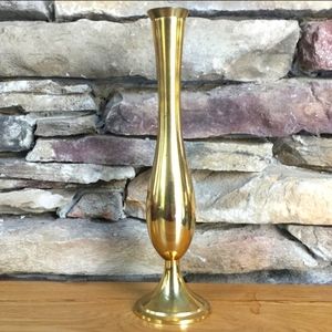 Brass Vase Bohemian Decor Boho Accent